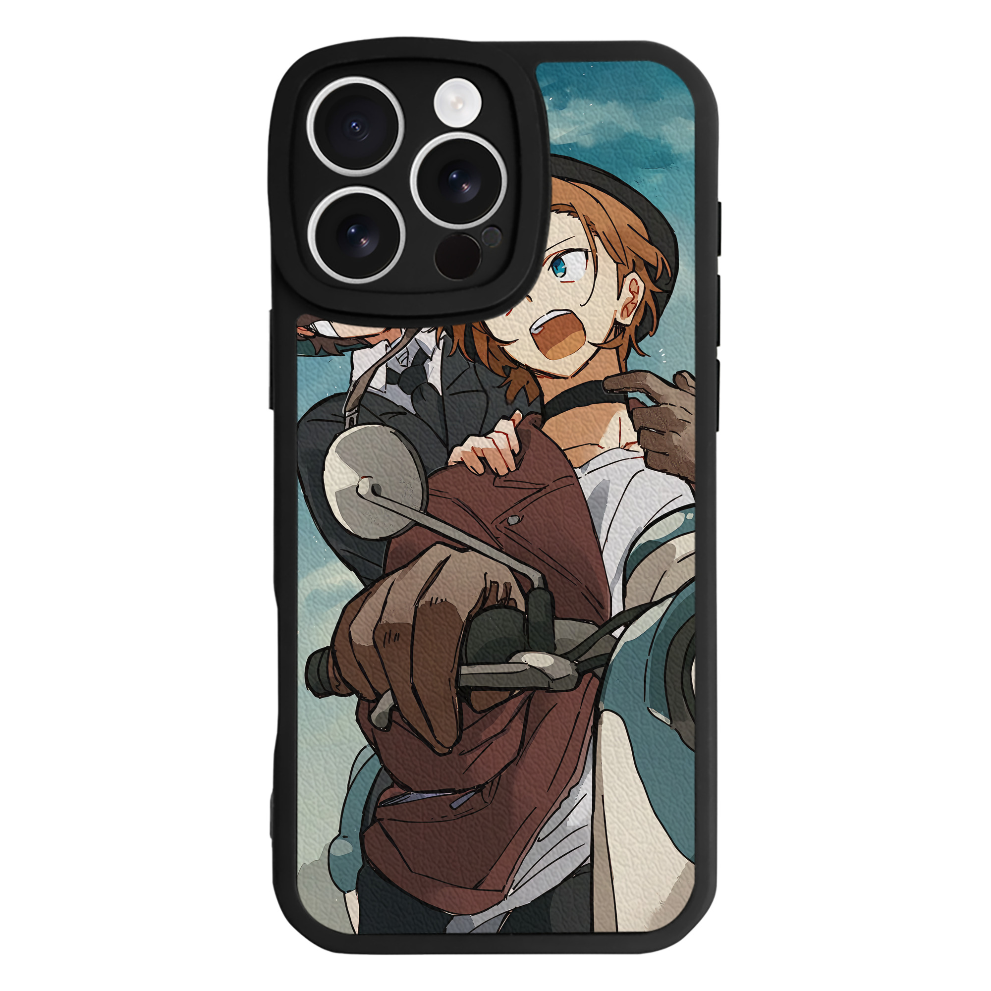 （画像用） 文豪ストレイドッグス Bungo Stray Dogs 【iPhone 16シリーズ対応】シリコンスマホケース（レザー調） 材質：シリコン